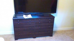 Six Drawer Double Dresser Assembly